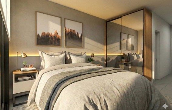 Quarto mobiliado do NANO Mariland